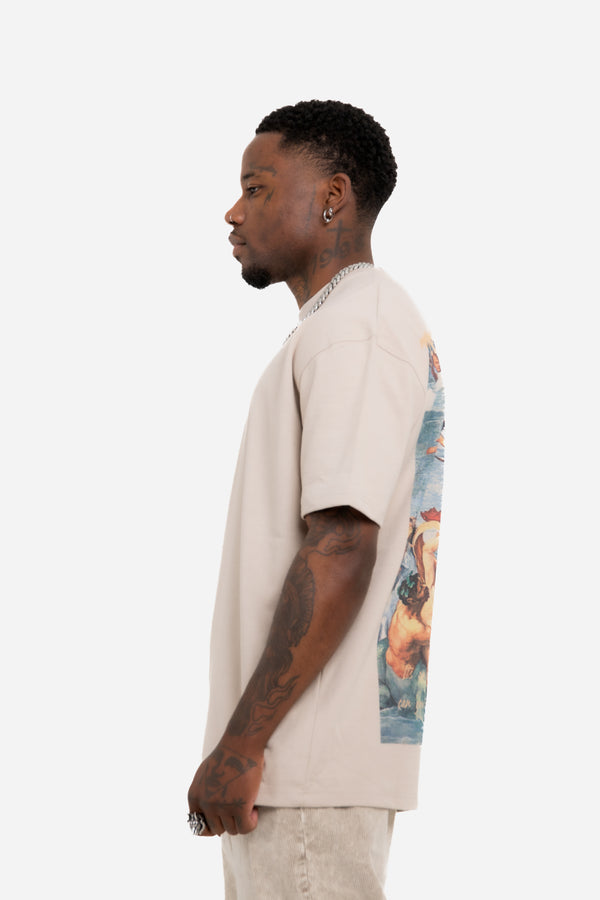 Liquor & Poker Oversized Stone T-Shirt "Eternal Paradise" Back Print