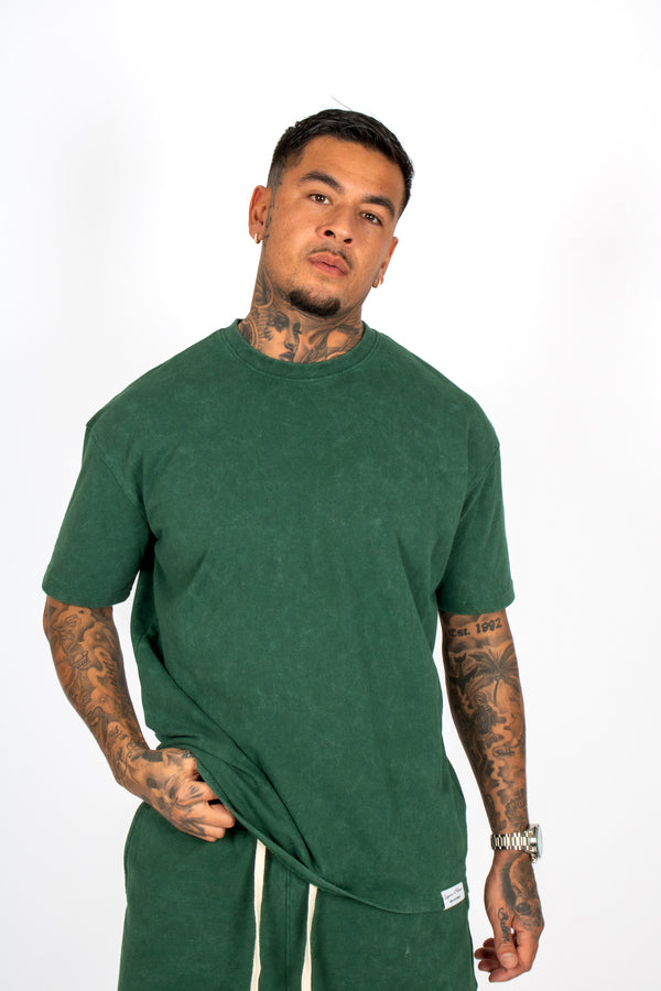 liquor & poker Premium Recycled Forest Acid Green Boxy T-Shirt