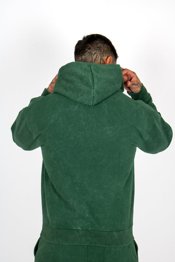 Liquor & Poker Premium Recycled Forest Acid Green Hoodie