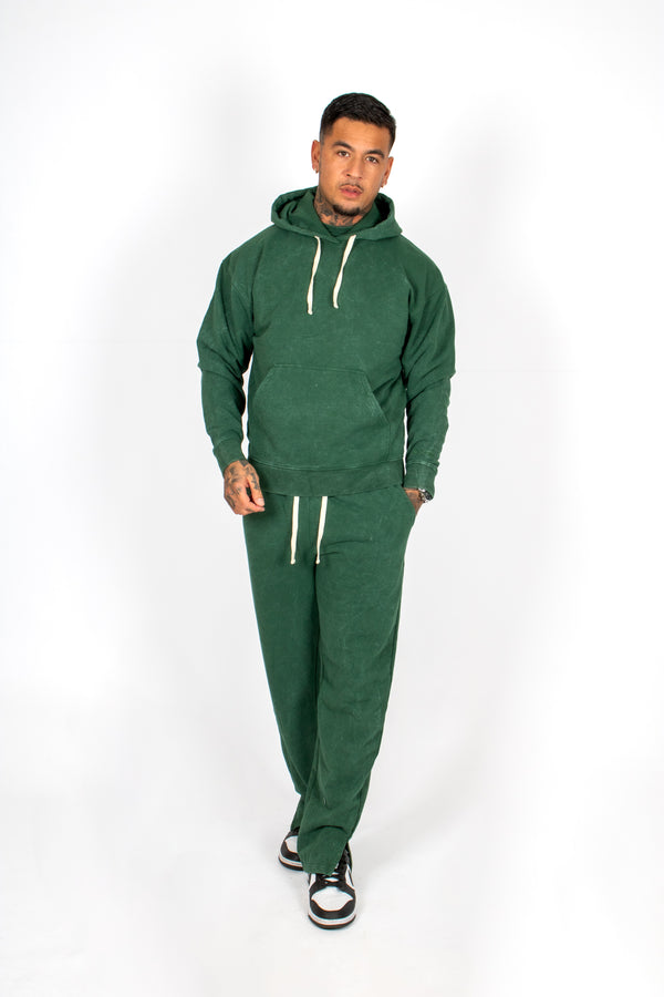 Liquor & Poker Premium Recycled Forest Acid Green Hoodie