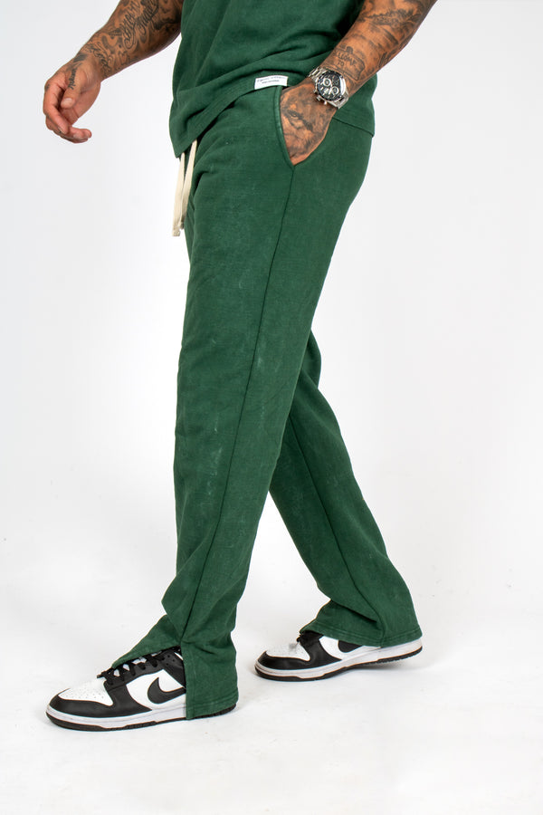 Liquor & Poker Premium Recycled Forest Acid Green Straight Leg Jogger