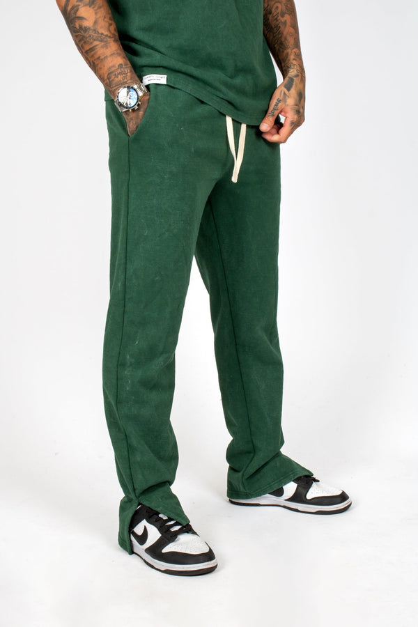 Liquor & Poker Premium Recycled Forest Acid Green Straight Leg Jogger
