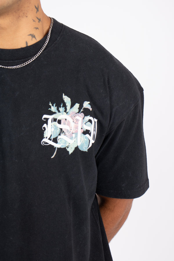 Liquor & Poker Premium Recycled Rebel Acid Black T-Shirt