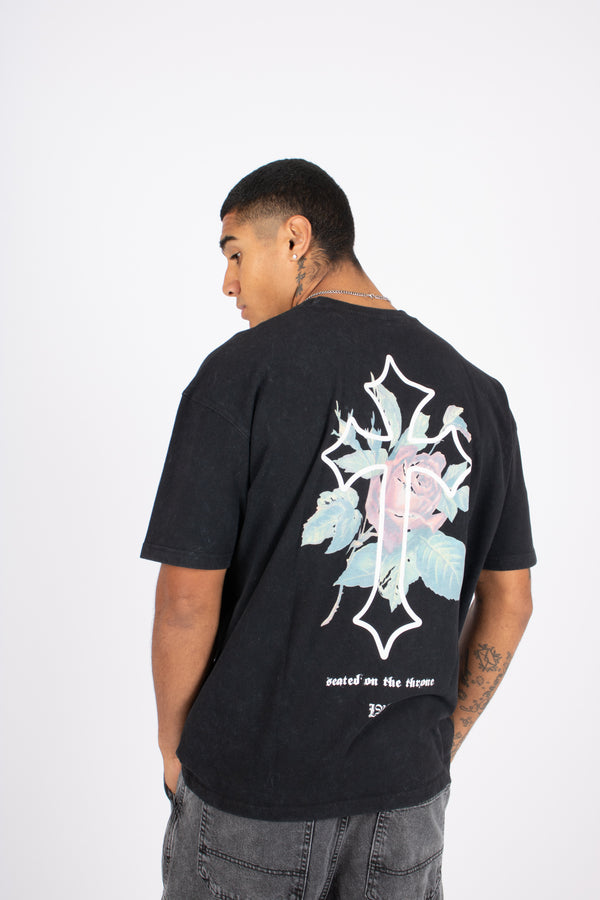 liquor & poker Premium Recycled Rebel Acid Black T-Shirt