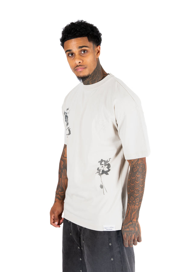 Liquor & Poker Stone Relaxed Distorted Love Graphic T-Shirt