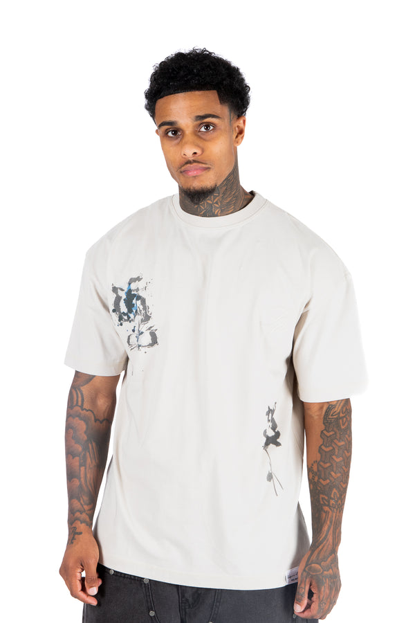 Liquor & Poker Stone Relaxed Distorted Love Graphic T-Shirt