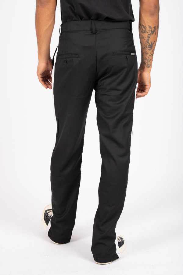 Liquor & Poker Utility Straight Leg Side Stripe Trousers