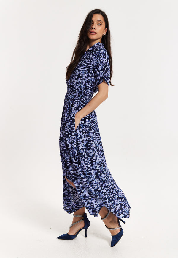 Liquorish Abstract Printed Elasticated Waist Dress