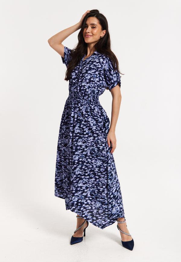 Liquorish Abstract Printed Elasticated Waist Dress