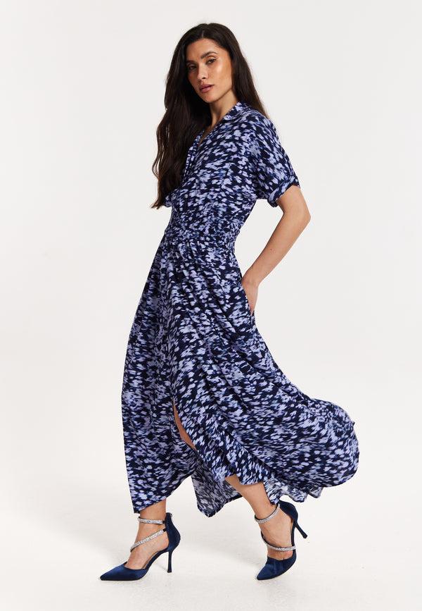 Liquorish Abstract Printed Elasticated Waist Dress