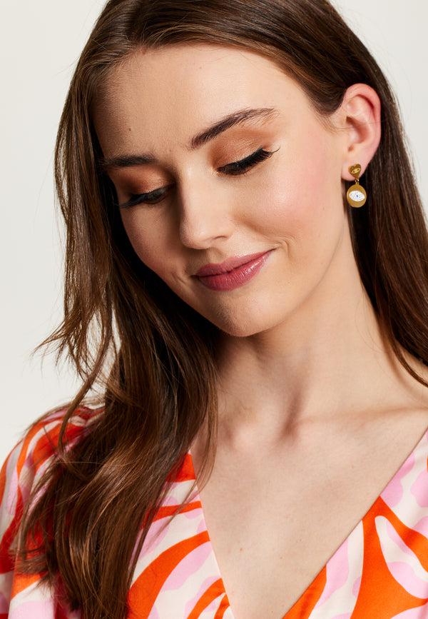 Liquorish Liquorish Evil Eye Earring