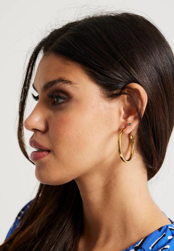 Liquorish Liquorish Gold Hoop Earrings