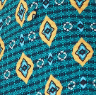 Liquorish Women's Blazer In Green Yellow & Navy With Tailored Fit Geometric African Print - Liquorish