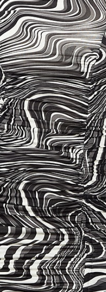 Liquorish Women's Mini Dress In Black & White Marble Print With High Neck And Long Sleeves