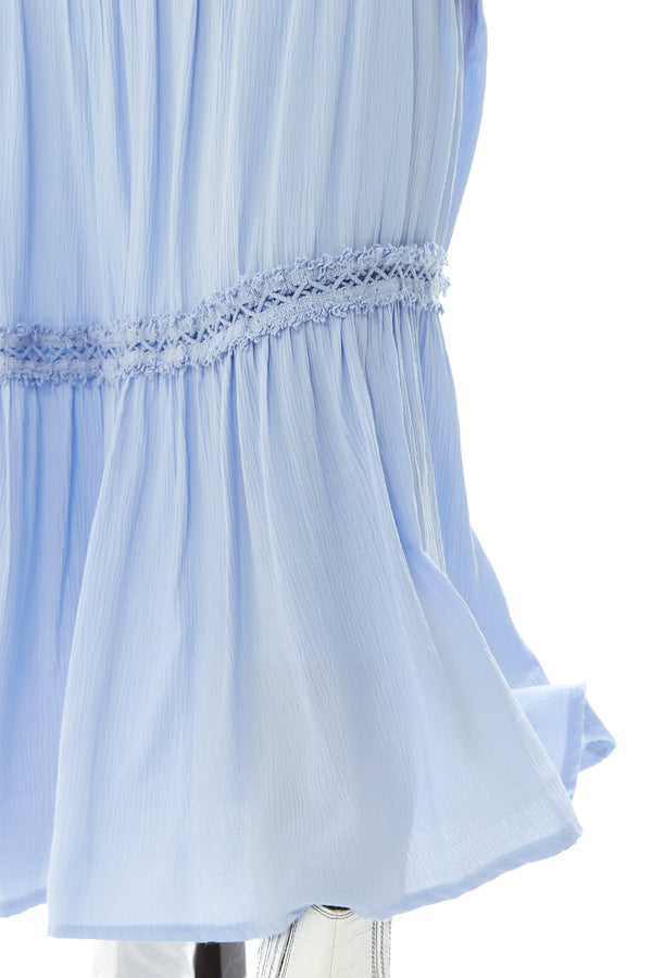 Liquorish Women's Plain Blue Maxi Skirt With Elasticated Waist - Regular Fit By Liquorish