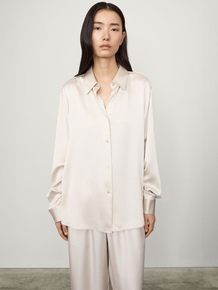 lisa yang Long Sleeved Button-Up Shirt