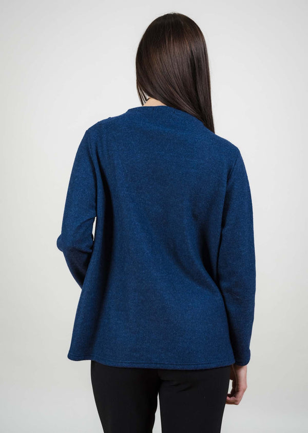 Lisette L ANGLED SELF EMBROIDERY MOCKNECK Choose An Option