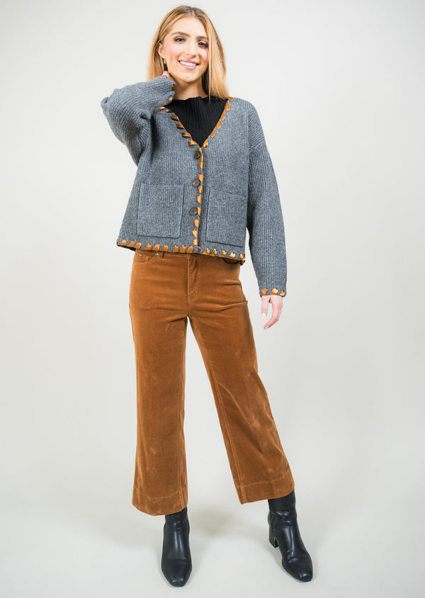 lisette l Charlene Corduroy 26" Wide Crop Pant Choose an option