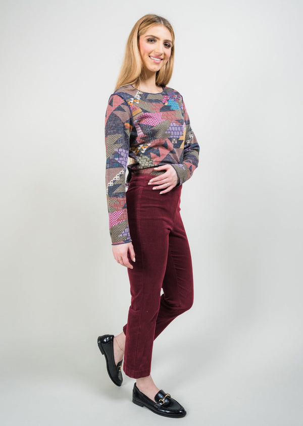 Lisette L Charlene Corduroy 28" Straight Leg Ankle Pant Choose An Option