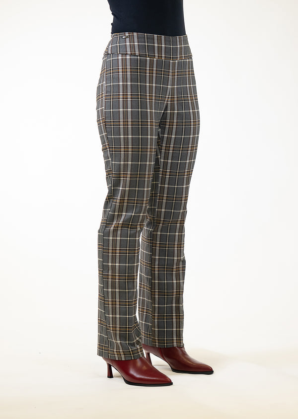 Lisette L Chestnut Glen Plaid 30" Straight Pant MULTI