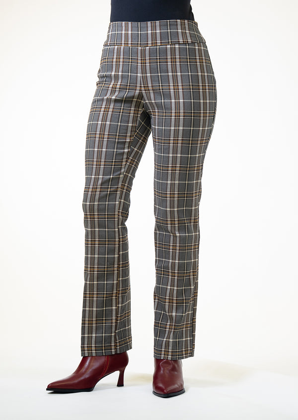 lisette l Chestnut Glen Plaid 30" Straight Pant MULTI