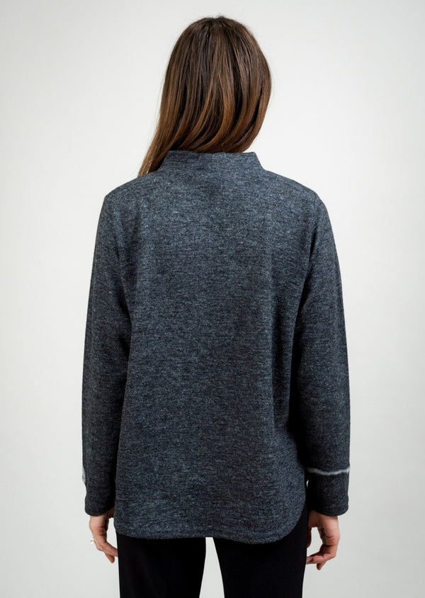 Lisette L FELTED FLOWER AND CUFF SWEATER Choose An Option