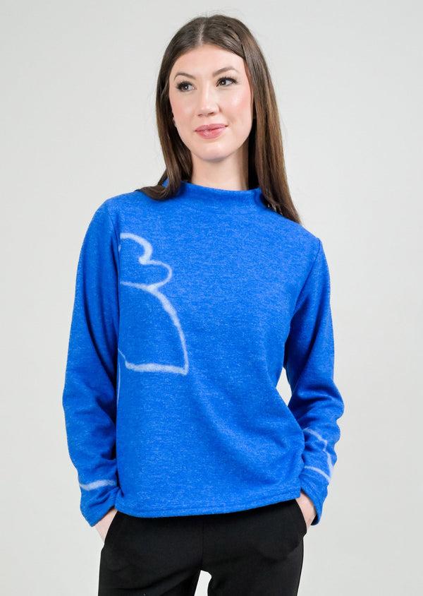 Lisette L FELTED FLOWER AND CUFF SWEATER Choose An Option