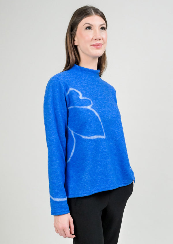Lisette L FELTED FLOWER AND CUFF SWEATER Choose An Option