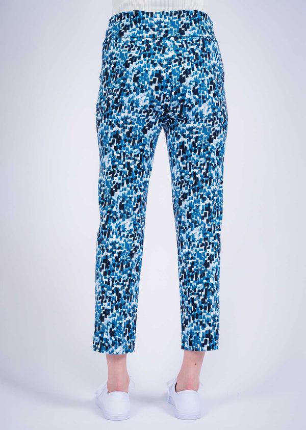 Lisette L Brick Print 26" Slim Ankle Pant 95