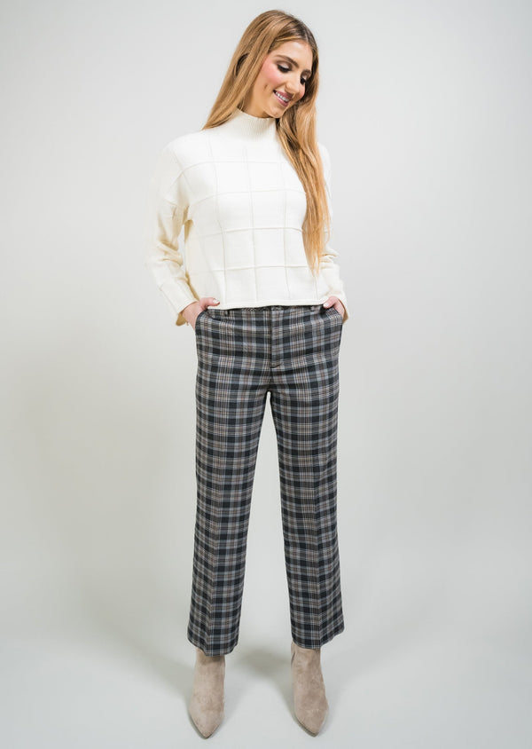 lisette l Elise Plaid 28" Ankle Trouser MULTI