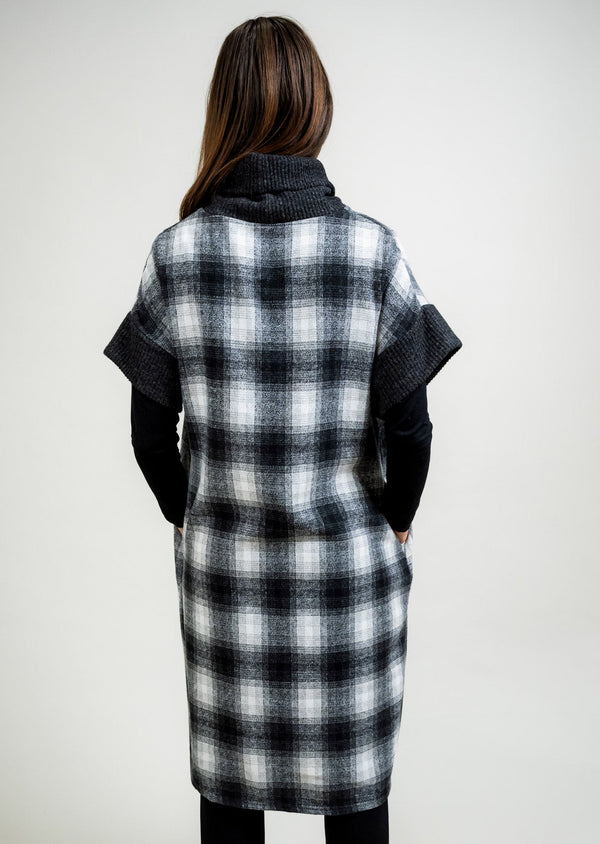 Lisette L PLAID SLIT FRONT TOPPER Choose An Option