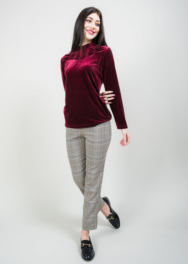 lisette l Scarlett Check 28" Slim Ankle Pant MULTI