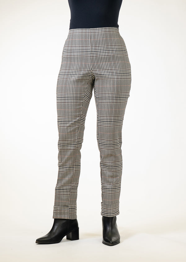 Lisette L Scarlett Check 29" Cuff Pant MULTI