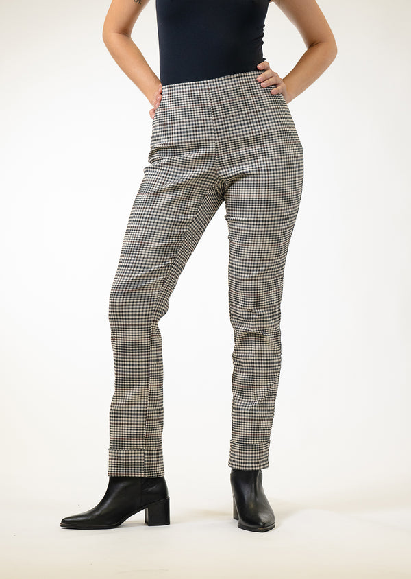 Lisette L Scarlett Check 29" Cuff Pant MULTI