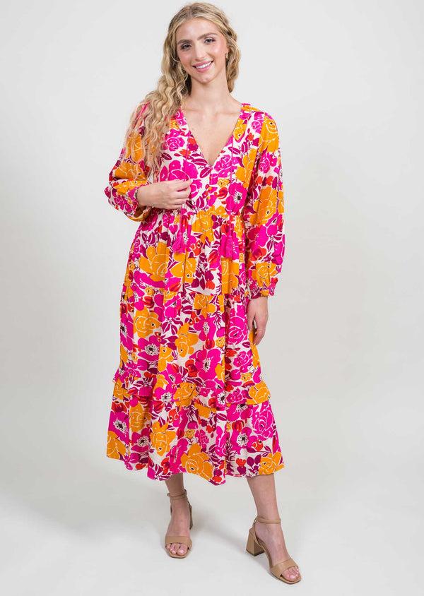 lisette l Tassel Maxi Dress PINK