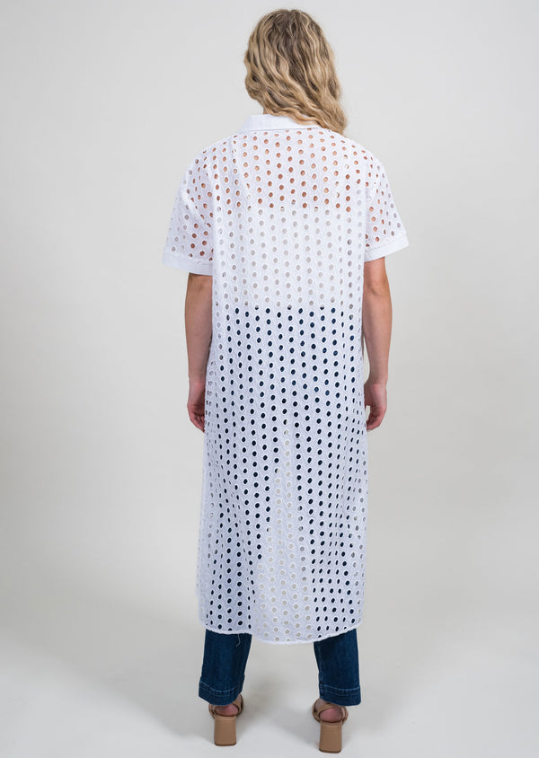 Lisette L White Eyelet Topper WHITE