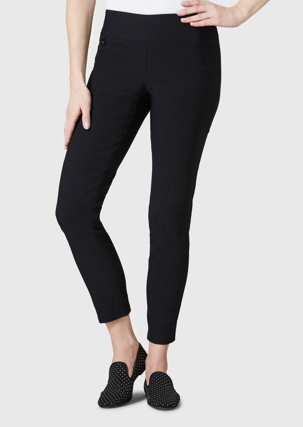 Lisette L Magical Lycra Solid 28'' Slim Ankle Pant W/ Slits Choose An Option
