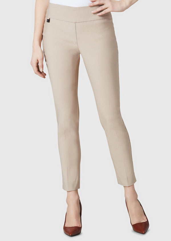 lisette l Magical Lycra Solid 28'' Slim Ankle Pant W/ Slits Choose an option