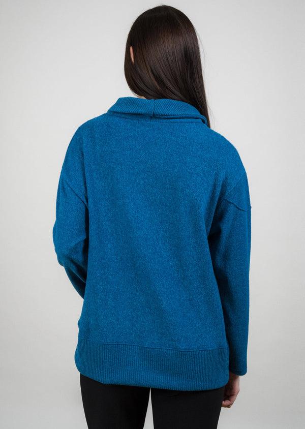 Lisette L SELF EMBROIDERED BRUSHED MOCKNECK Choose An Option