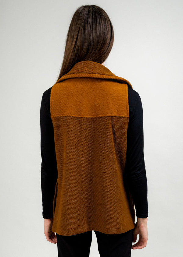 Lisette L SHORTER SIDE BUTTON VEST WITH FRONT RIB TRIM Choose An Option