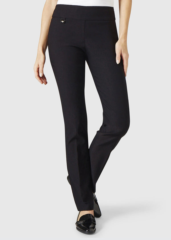 lisette l Solid Magical Lycra 33" True Straight Pant 01