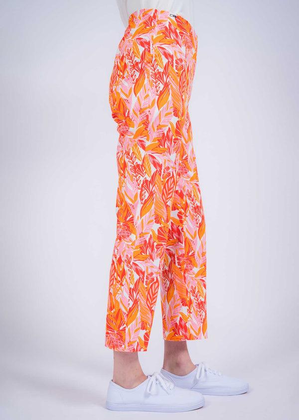 Lisette L Tropical Floral Print 25" Thinny Crop Pant 95