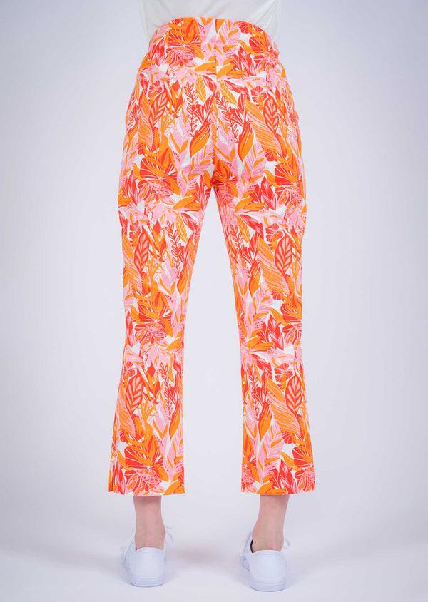 Lisette L Tropical Floral Print 25" Thinny Crop Pant 95