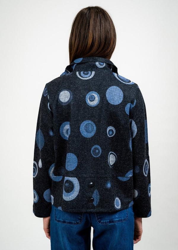 Lisette L WIRE COLLAR BUTTON DETAIL DOT JACKET Choose An Option