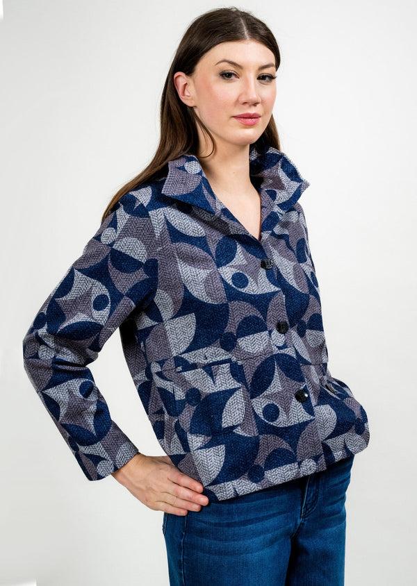 lisette l WIRE COLLAR BUTTON DETAIL JACKET Choose an option