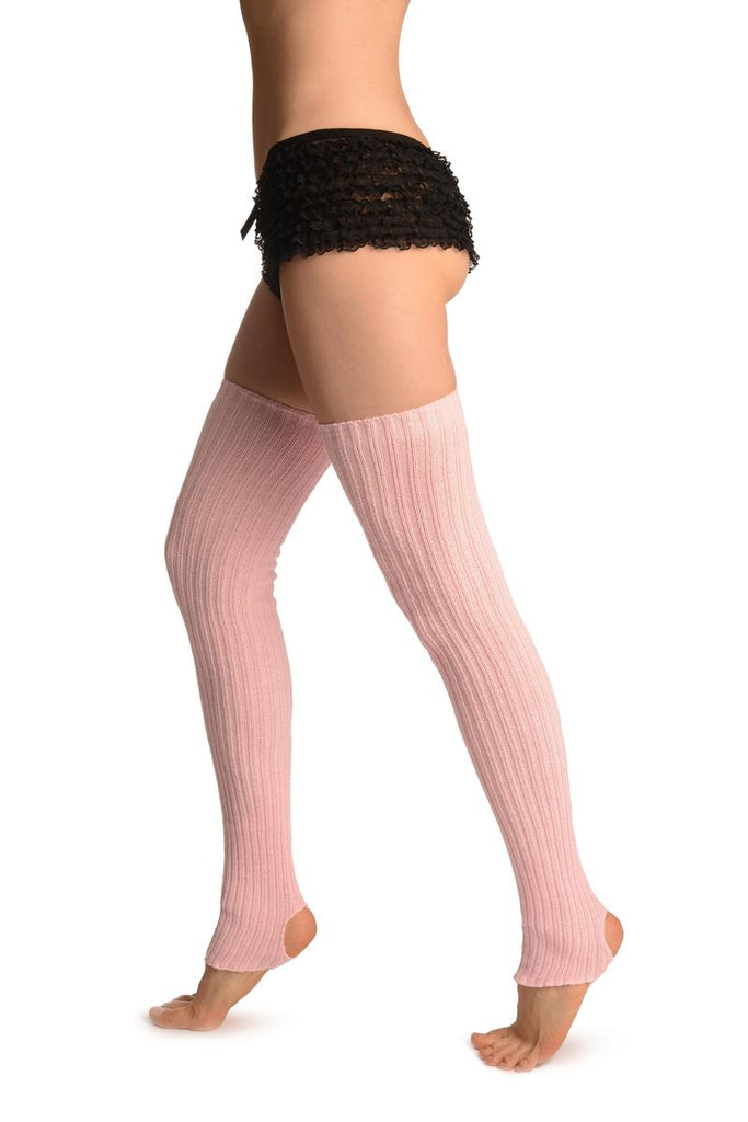 Liss Kiss Baby Pink Stirrup Dance/Ballet Leg Warmers - Leg Warmers