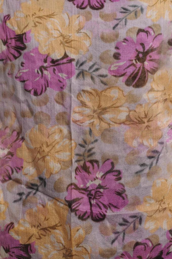 Liss Kiss Begonia Flowers With Tassels On Lavender - Scarf