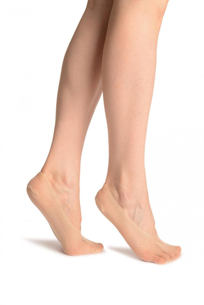 liss kiss Beige Lace With A Butterfly Lace Footies - Footsies Socks