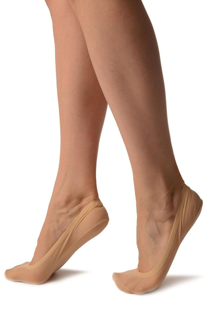 Liss Kiss Beige Low Rise With Silicon Grip & Cotton Sole Footsies - Footsies Socks