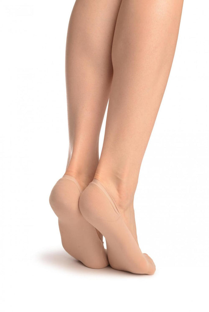 Liss Kiss Beige Opaque Footies 40 Den - Footsies Socks